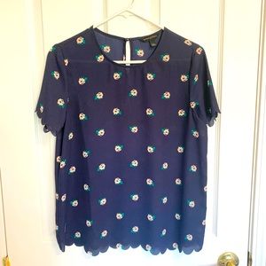 Banana Republic Factory Floral Blouse